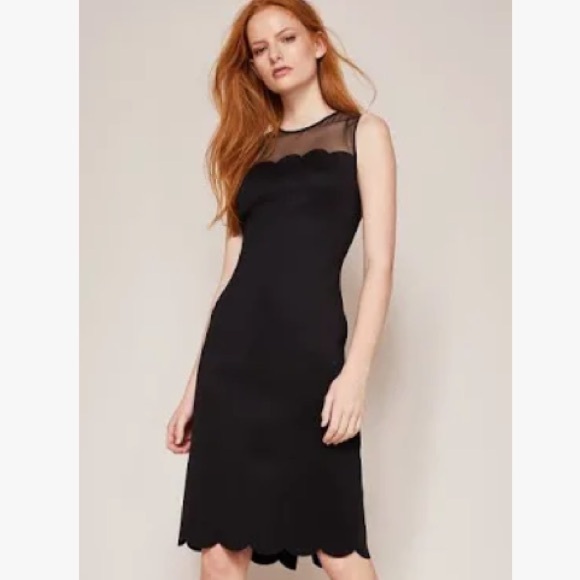 Ted Baker lace Detail Mesh Elegant Black Sleeveless Dress Sz 6 US OR Ted Sz 2 - Picture 5 of 5